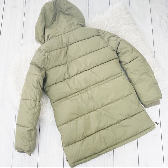 J. Crew Womens Frosty Olive Green Puffer Front Pocket Jacket Size Small NEW - Picture 5 of 5